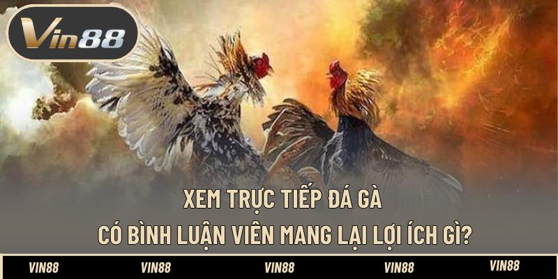 Xem trực tiếp đá gà có bình luận viên mang lại lợi ích gì?